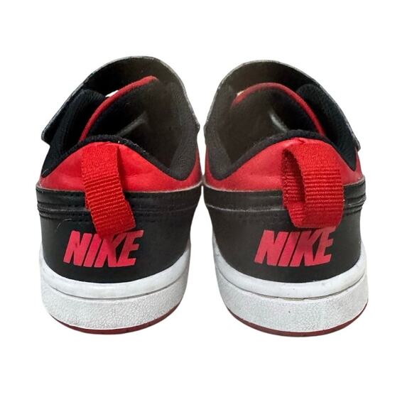 Nike Air Jordan 1 Low Black Red Kids Shoes Size 11C Retro Sneaker All Day Play - Picture 4 of 9